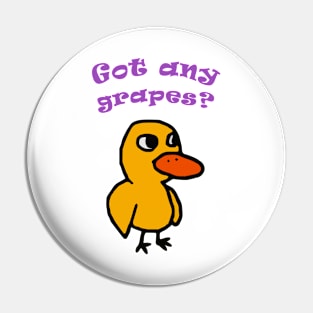 Got Any Grapes Duck Song Pin