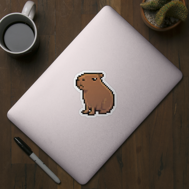 Capybara Pixel Art | Sticker