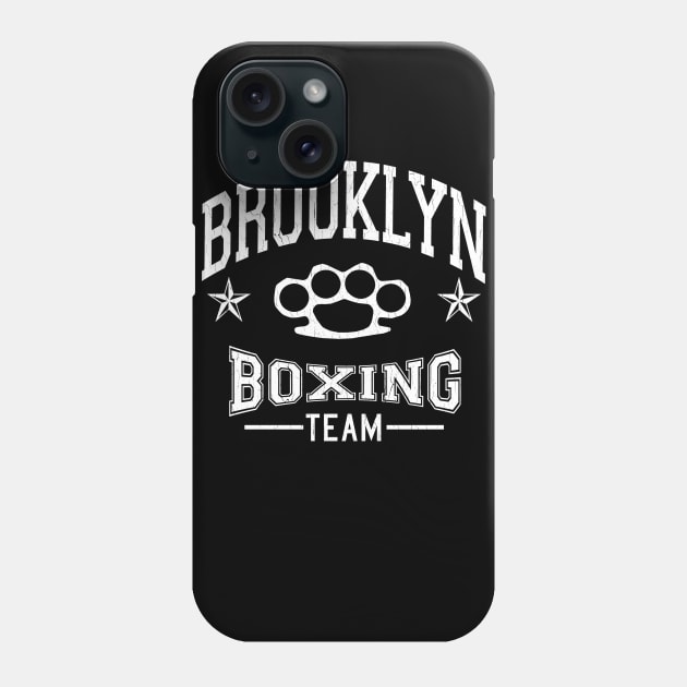 Brooklyn Boxing Team (vintage distressed look) Phone Case by robotface