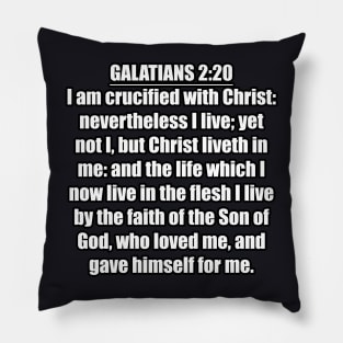 Galatians 2:20 KJV Pillow