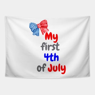 My first 4th of July cute baby independence day Tapestry