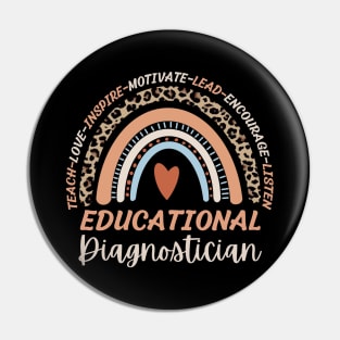 Educational Diagnostician Rainbow Teach Love Inspire Pin