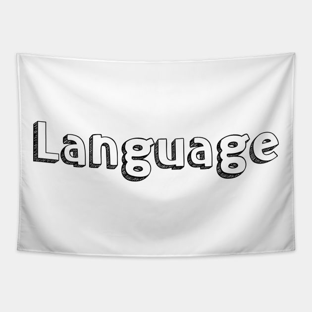 Language // Typography Design Tapestry by Aqumoet