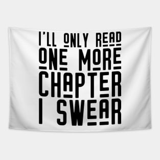 One More Chapter (Black Print) Tapestry