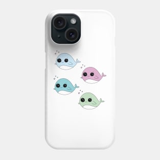 Pack of Cute Whale Kawaii Phone Case