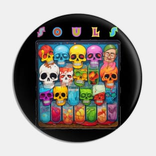 Souls in a glass Pin