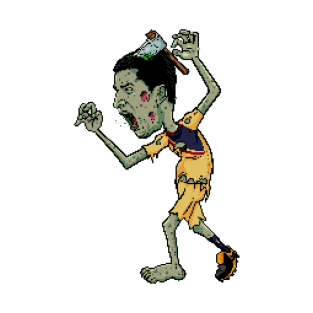 8 Bit Zombie Cecilio Dominguez T-Shirt