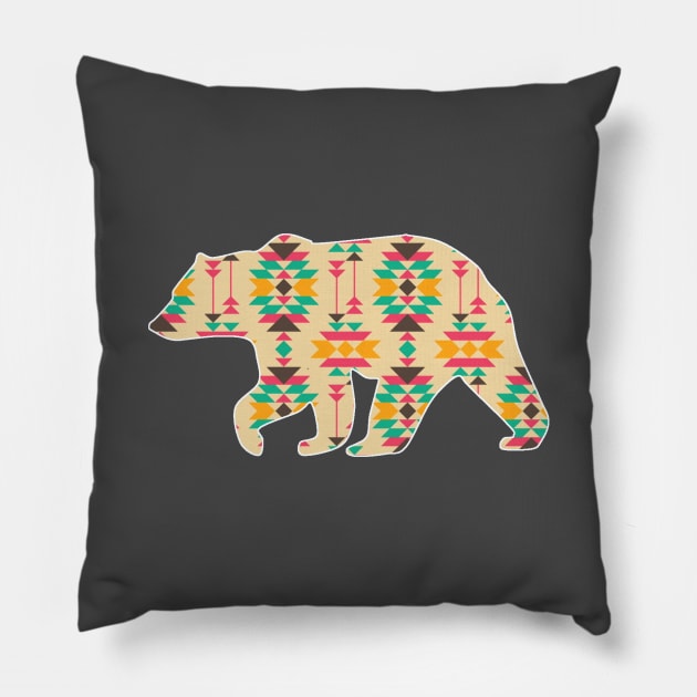 Bear Pattern - 8 Pillow by Brightfeather