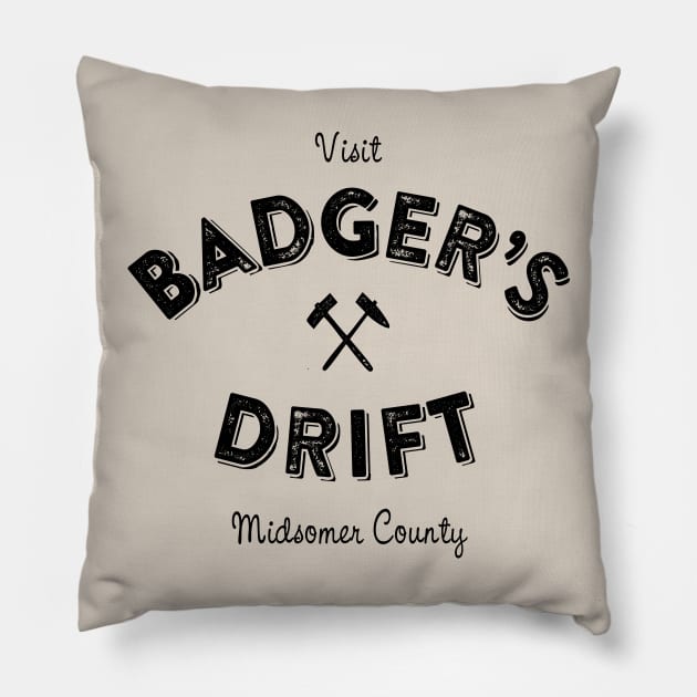 Badger's Drift Tourist Pillow by jrotem
