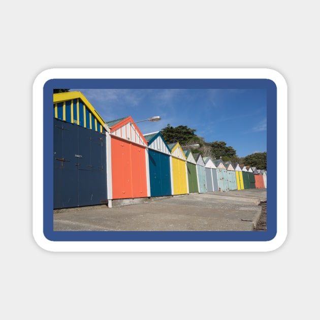 line of boat sheds Magnet by sma1050