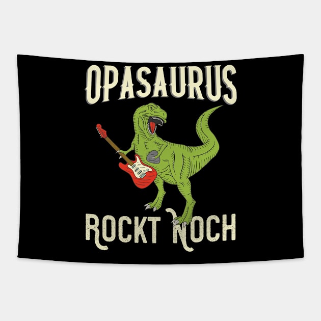 Opasaurus Opa Großvater Tapestry by Foxxy Merch