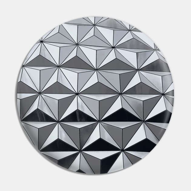 Spaceship Earth Pattern Pin by EnchantedTikiTees