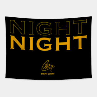 Steph Curry Night Night Tapestry