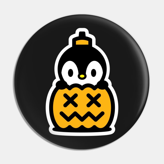 Pumpkin Penguin Bambu Brand Halloween Trick Or Treat Pin by Bambu