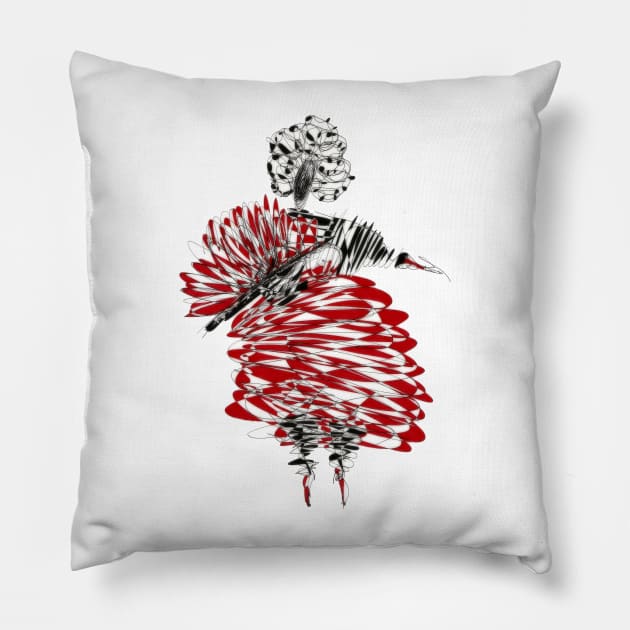 Flamenco dancer esoflowizm #flamenco Pillow by JBJart