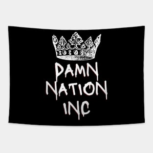 Damn Nation Inc Badge shirt Tapestry