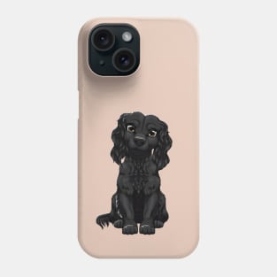 Black Cocker spaniel Phone Case