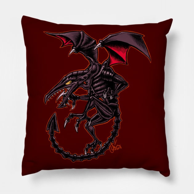 The Cunning God of Death Pillow by extinctinks
