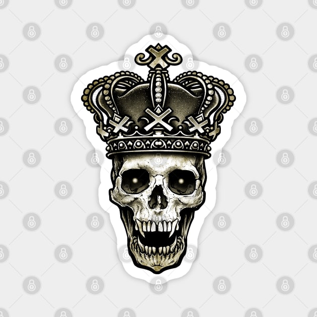 King Skull with Crown Magnet by Winya