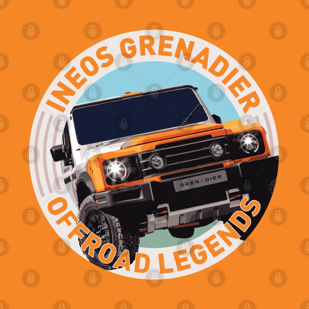 4x4 Offroad Legends:  Ineos Grenadier (Scottish white/orange) by OFFROAD-DESIGNS