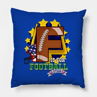 F is for FOOTBALL Star Pillow