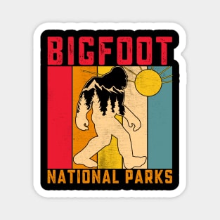 Bigfoot National Park Shirt - Cryptid Hiking Adventure Magnet