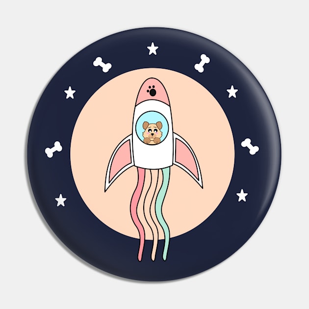 Kawaii dog flying in a space rocket to another galaxy Pin by Ralph Hovsepian