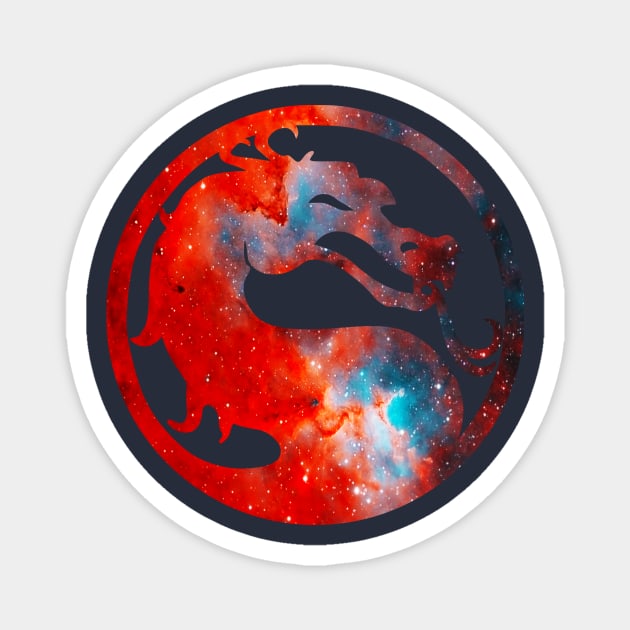 Mortal Kombat Galaxy Silhouette Logo Magnet by Nova5