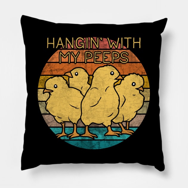 Hangin' with my Peeps Pillow by valentinahramov