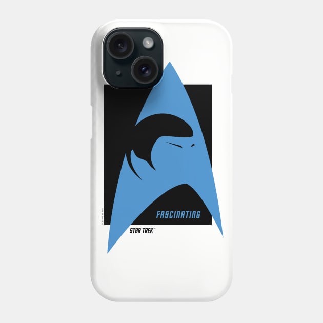 Spock Fascinating Star Trek Original Series Blue Phone Case by Markadesign