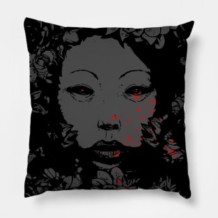 Dark flowers Pillow