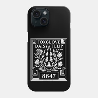 foxglove-daisy-tulip Phone Case