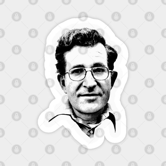 Noam Chomsky Fan Club Magnet by DankFutura