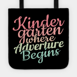 'Where the Adventure Begins' Kindergarten Teacher Gift Tote