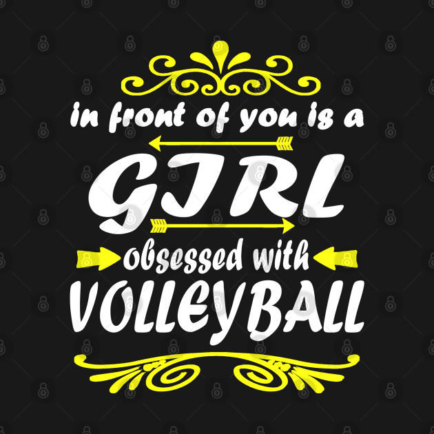 Volleyball Team Gift Girl Sport Slogan by FindYourFavouriteDesign