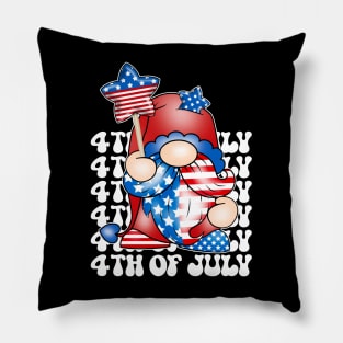 4th of July gnome Pillow