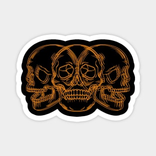 skull lovers Magnet