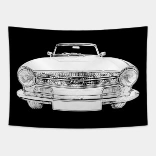 Triumph TR6 classic car Tapestry