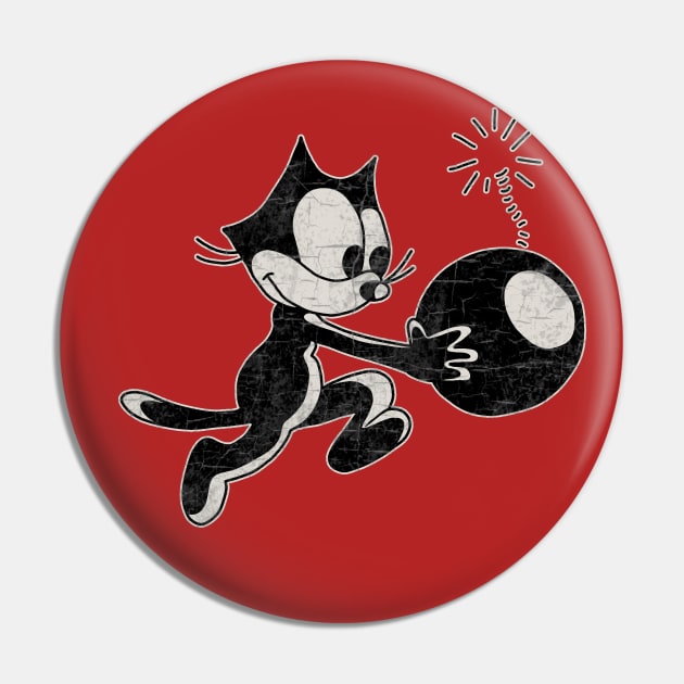 Felix The Cat with Bomb Pin by valentinahramov