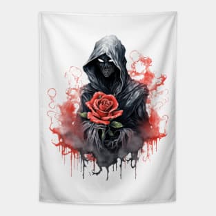 Gothic Roses Ghost #1 Tapestry