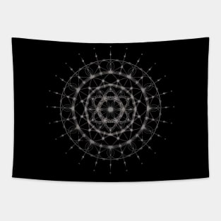 Circular Geometric Pattern Tapestry