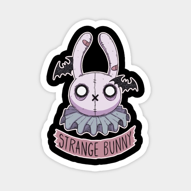 Strange Bunny Magnet by Sickyll