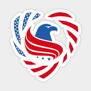 Constitutional Murican Patriot Flag Series (Heart) Magnet