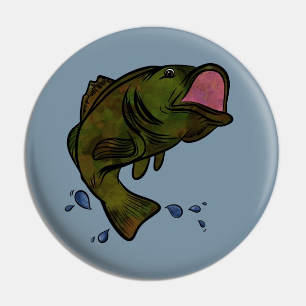 Walleye Fishing Pin by rmcbuckeye