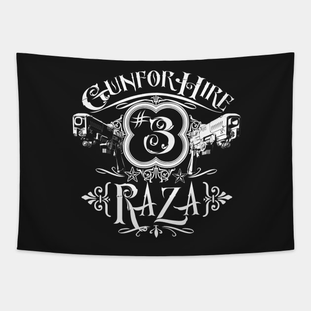 Raza Gun For Hire 3 Tapestry by SimonBreeze