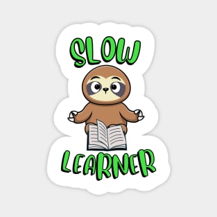 Slow learning sloth Magnet