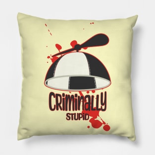 Criminally stupid - Jail Beanie with a propeller Pillow