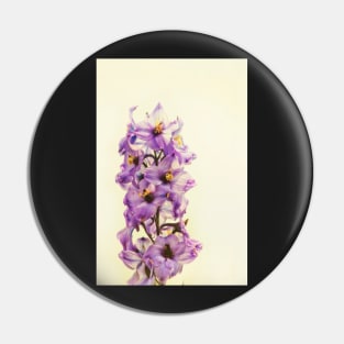 Purple Larkspur Delphinium Pin