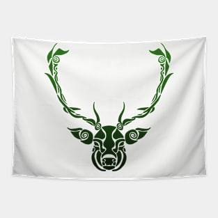 Shapes and Swirls Deer Head Tapestry