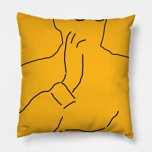 Jack Benny Outline Pillow